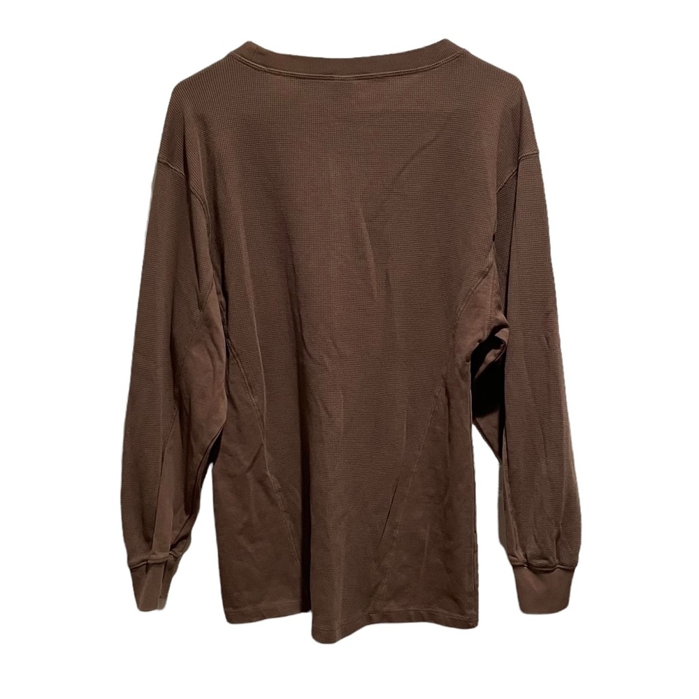 Wild Fable Dark Taupe Long Sleeve Waffle Knit Top XS - Picture 4 of 4